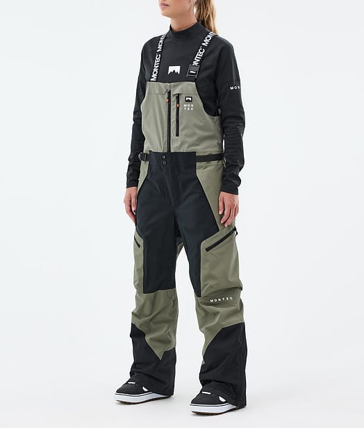 Montec Dozer W Lumilautailuhousut Naiset Greenish/Black