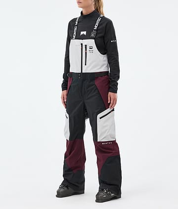 Montec Dozer W Lasketteluhousut Naiset Light Grey/Black/Burgundy