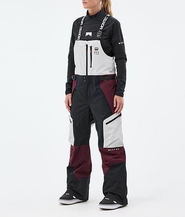 Montec Dozer W Lumilautailuhousut Naiset Light Grey/Black/Burgundy