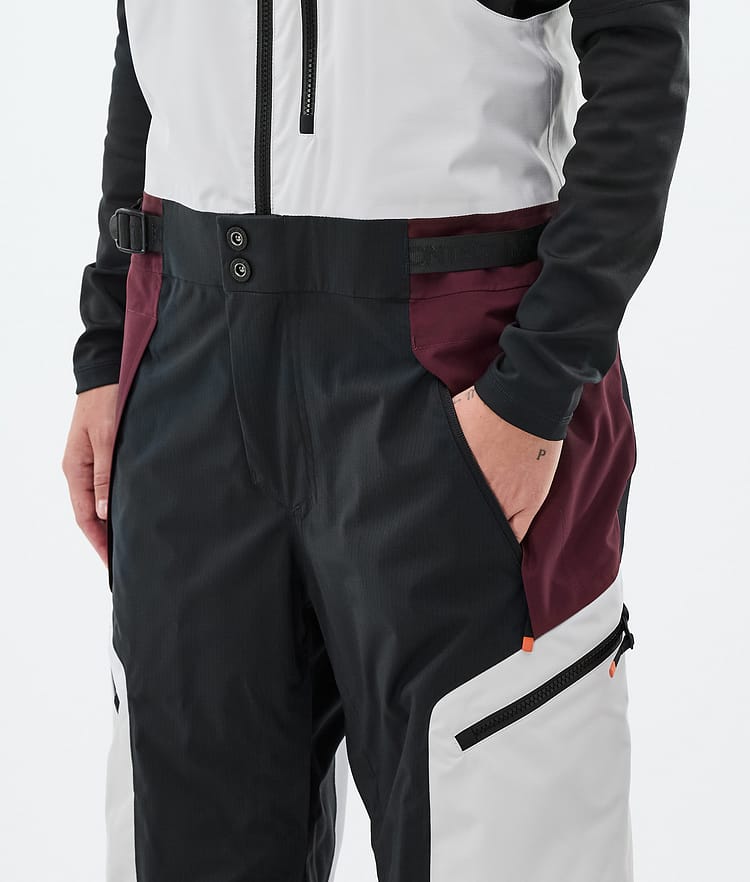Montec Dozer W Lumilautailuhousut Naiset Light Grey/Black/Burgundy, Kuva 4 / 6