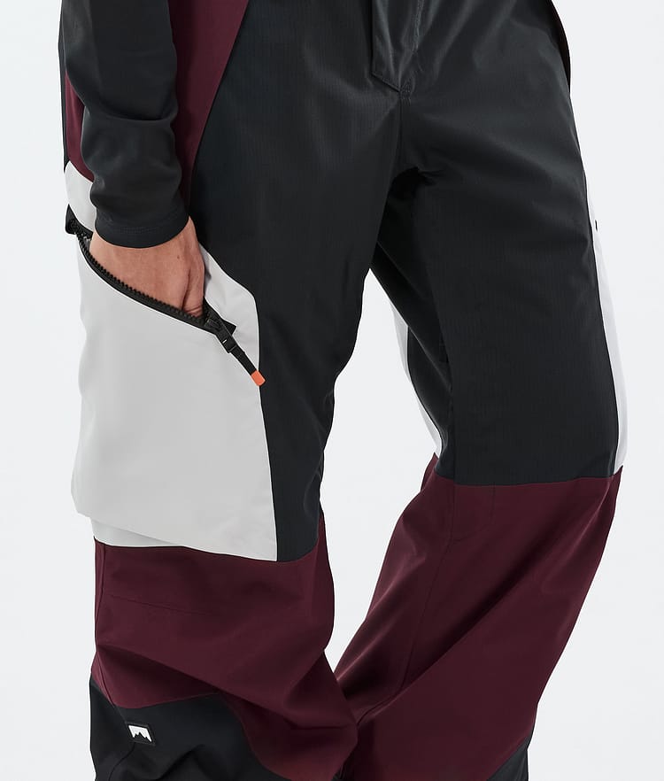 Montec Dozer W Lumilautailuhousut Naiset Light Grey/Black/Burgundy, Kuva 6 / 6