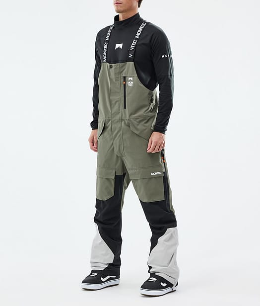 Montec Fawk Lumilautailuhousut Miehet Greenish/Black/Light Grey