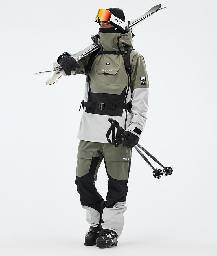 Montec Fawk Lasketteluhousut Miehet Greenish/Black/Light Grey, Kuva 2 / 7