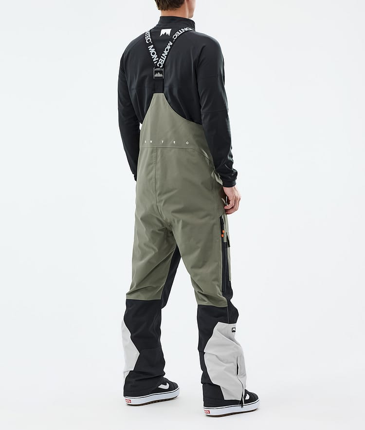 Montec Fawk Lumilautailuhousut Miehet Greenish/Black/Light Grey, Kuva 3 / 6