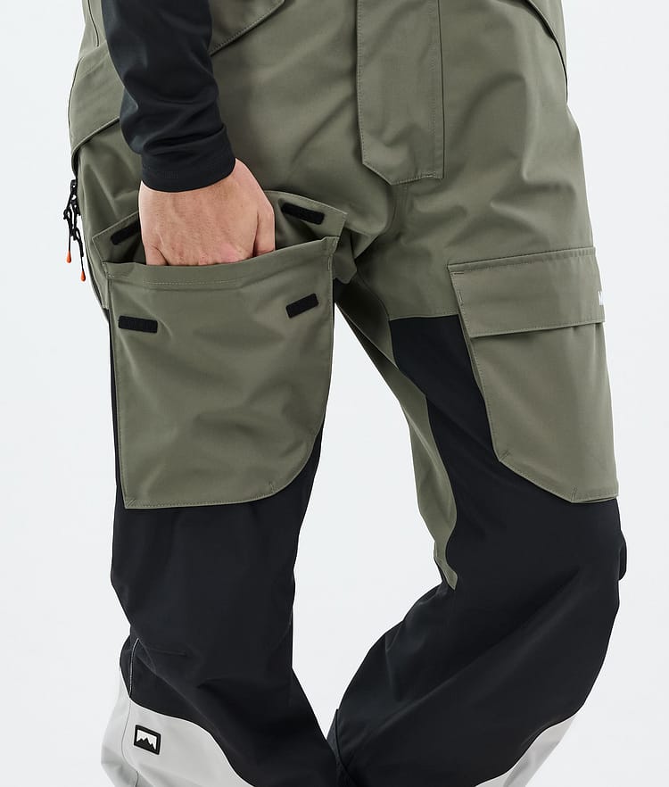Montec Fawk Lumilautailuhousut Miehet Greenish/Black/Light Grey, Kuva 6 / 6