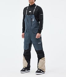 Montec Fawk Lumilautailuhousut Miehet Metal Blue/Black/Sand