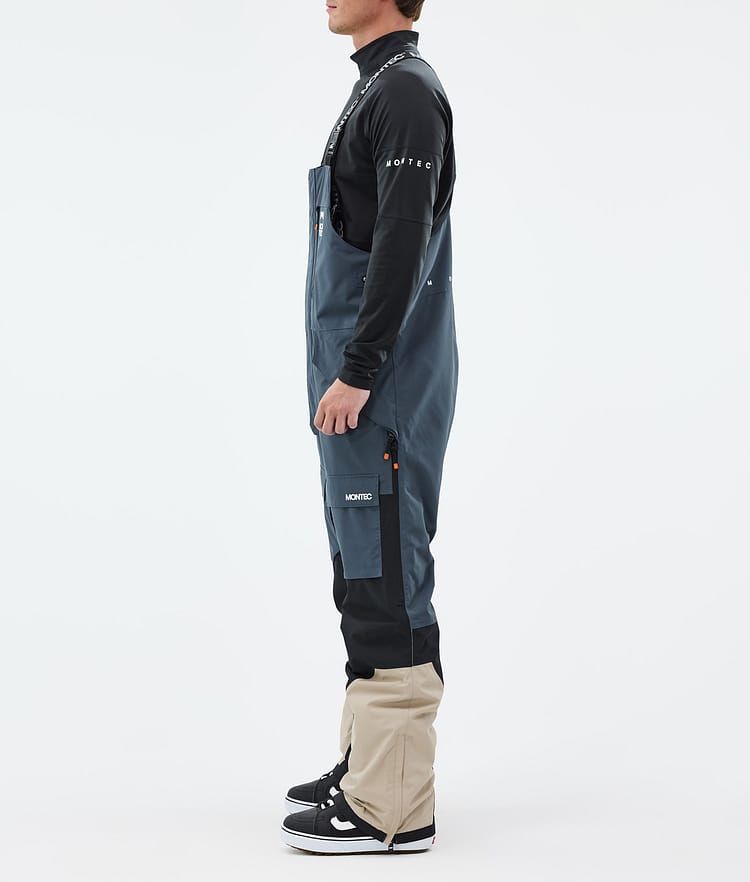 Montec Fawk Lumilautailuhousut Miehet Metal Blue/Black/Sand, Kuva 2 / 6