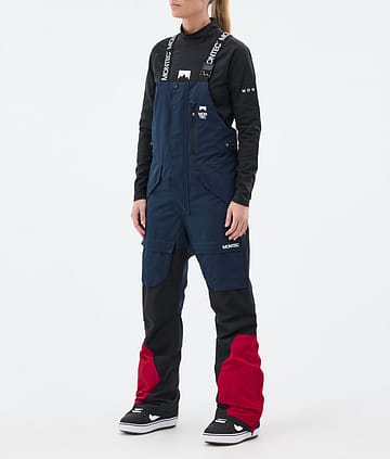 Montec Fawk W Lumilautailuhousut Naiset Dark Blue/Black/Deep Red