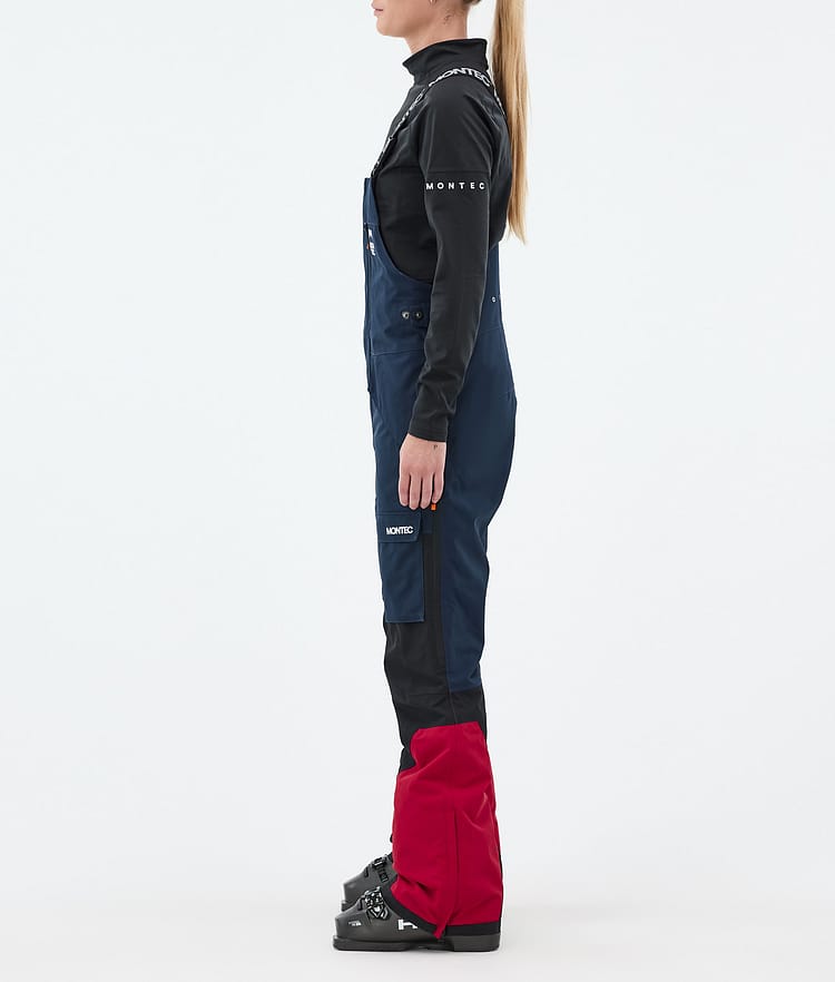 Montec Fawk W Lasketteluhousut Naiset Dark Blue/Black/Deep Red, Kuva 2 / 6