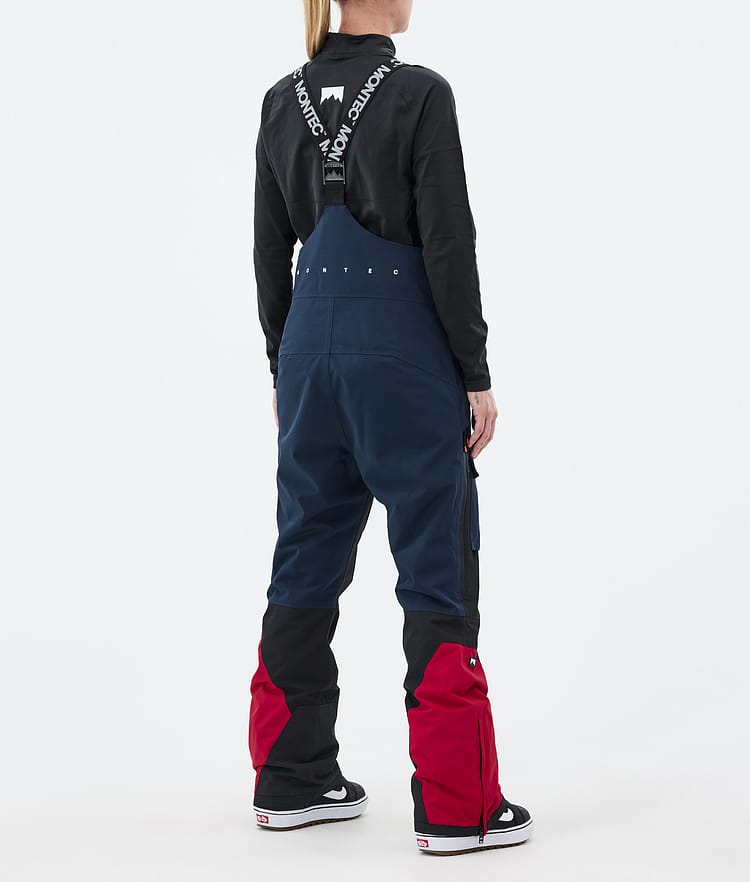 Montec Fawk W Lumilautailuhousut Naiset Dark Blue/Black/Deep Red, Kuva 3 / 6