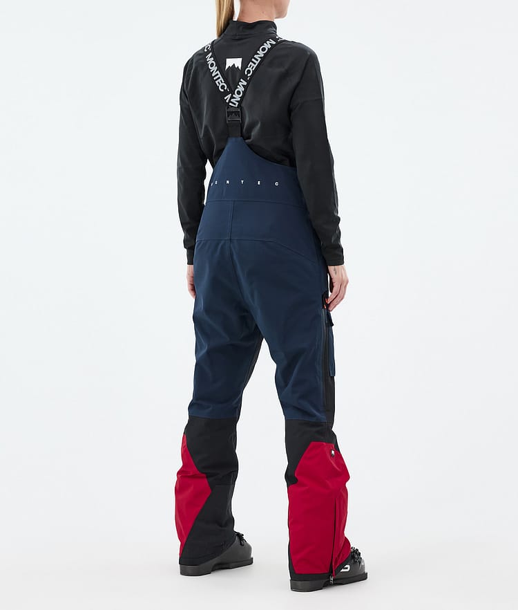 Montec Fawk W Lasketteluhousut Naiset Dark Blue/Black/Deep Red, Kuva 3 / 6