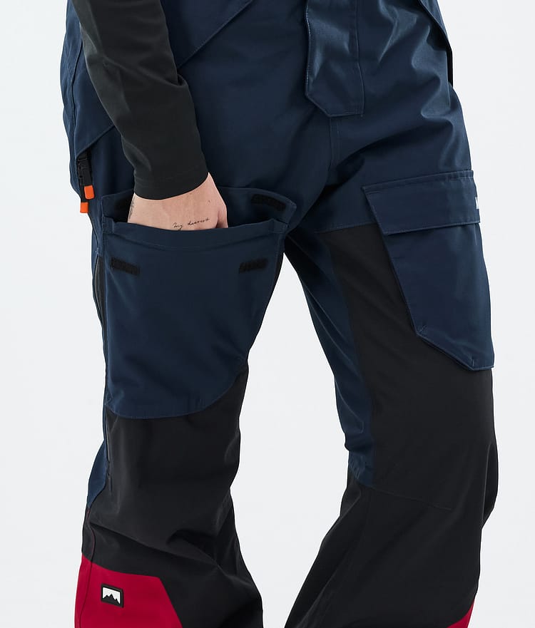 Montec Fawk W Lasketteluhousut Naiset Dark Blue/Black/Deep Red, Kuva 6 / 6