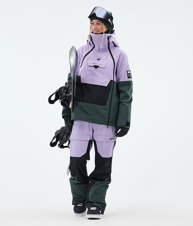 Montec Fawk W Lumilautailuhousut Naiset Faded Violet/Black/Dark Atlantic, Kuva 2 / 7