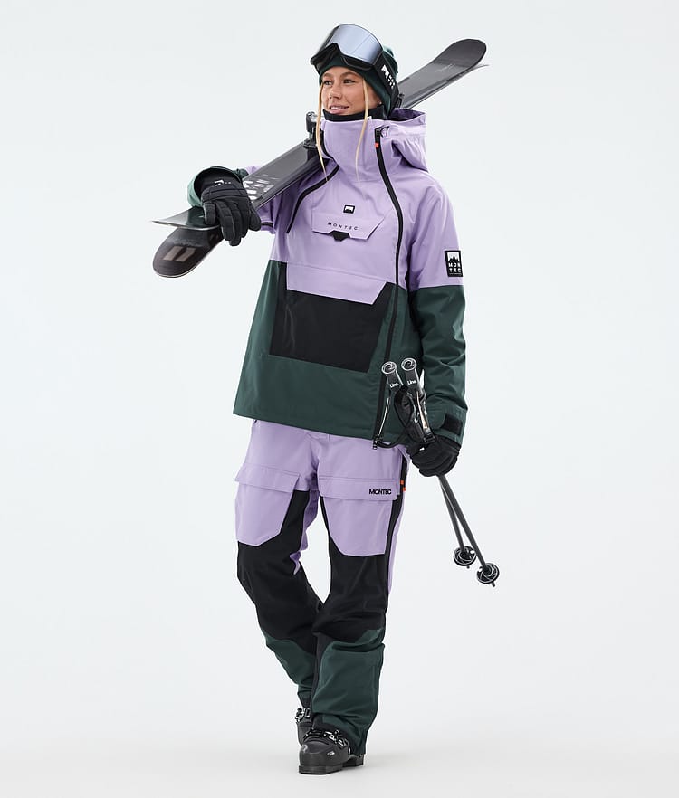 Montec Fawk W Lasketteluhousut Naiset Faded Violet/Black/Dark Atlantic, Kuva 2 / 7