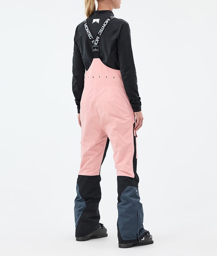 Montec Fawk W Lasketteluhousut Naiset Soft Pink/Black/Metal Blue, Kuva 4 / 7