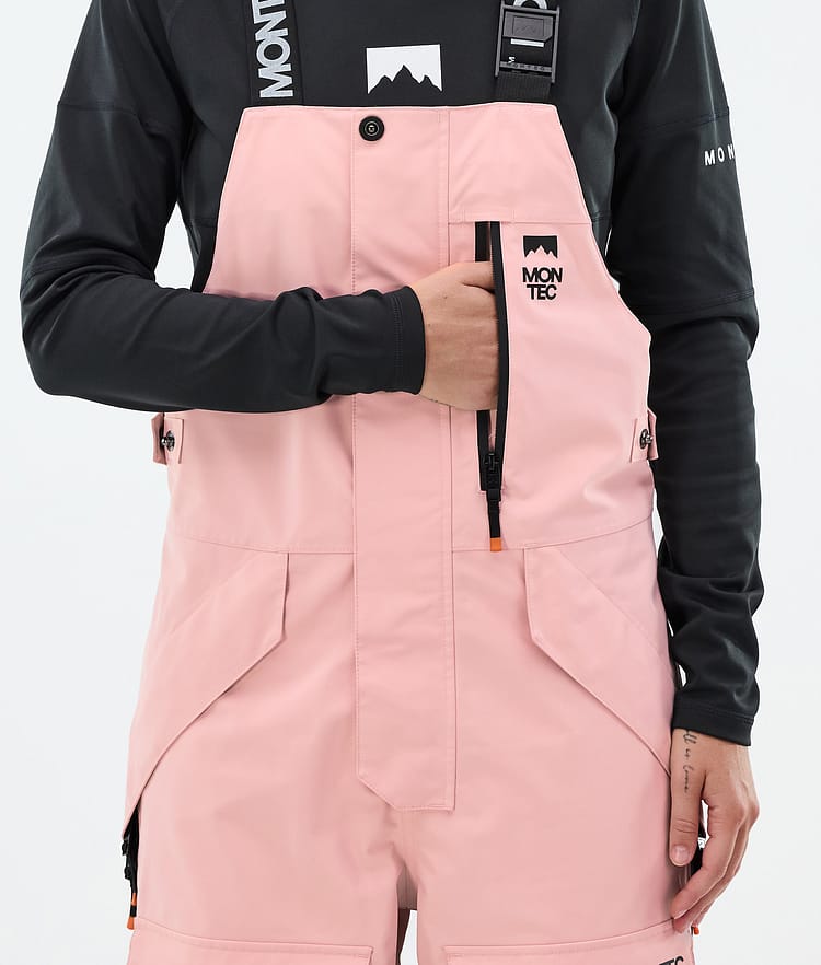 Montec Fawk W Lumilautailuhousut Naiset Soft Pink/Black/Metal Blue, Kuva 6 / 7