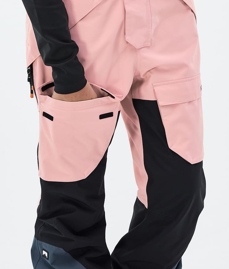 Montec Fawk W Lasketteluhousut Naiset Soft Pink/Black/Metal Blue, Kuva 7 / 7