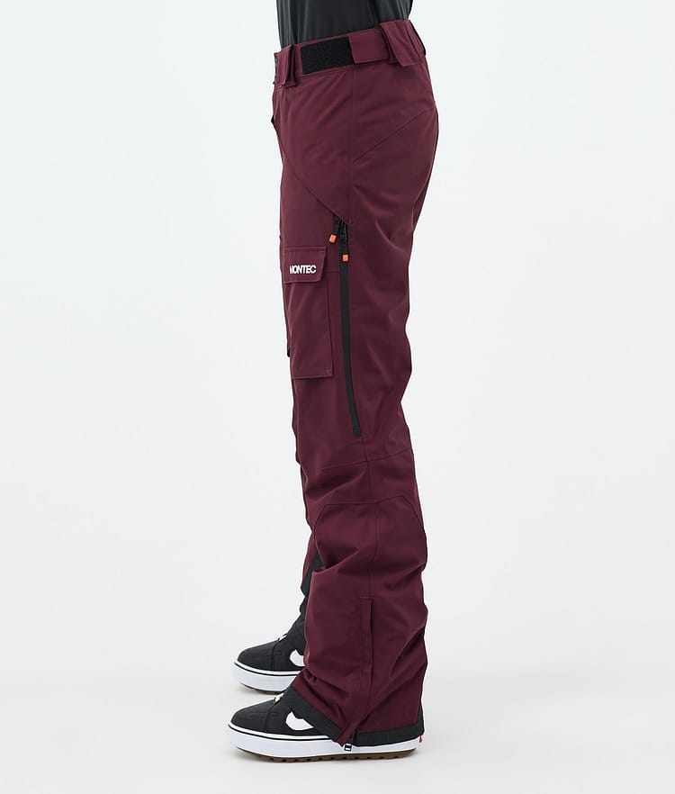 Montec Kirin W Lumilautailuhousut Naiset Burgundy, Kuva 2 / 5