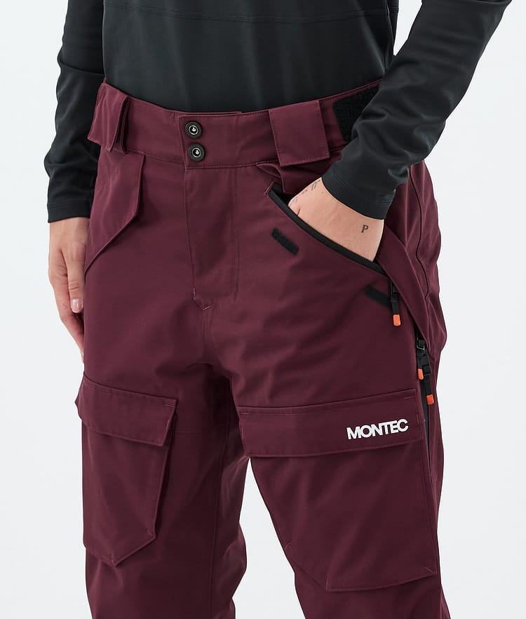Montec Kirin W Lumilautailuhousut Naiset Burgundy, Kuva 4 / 5