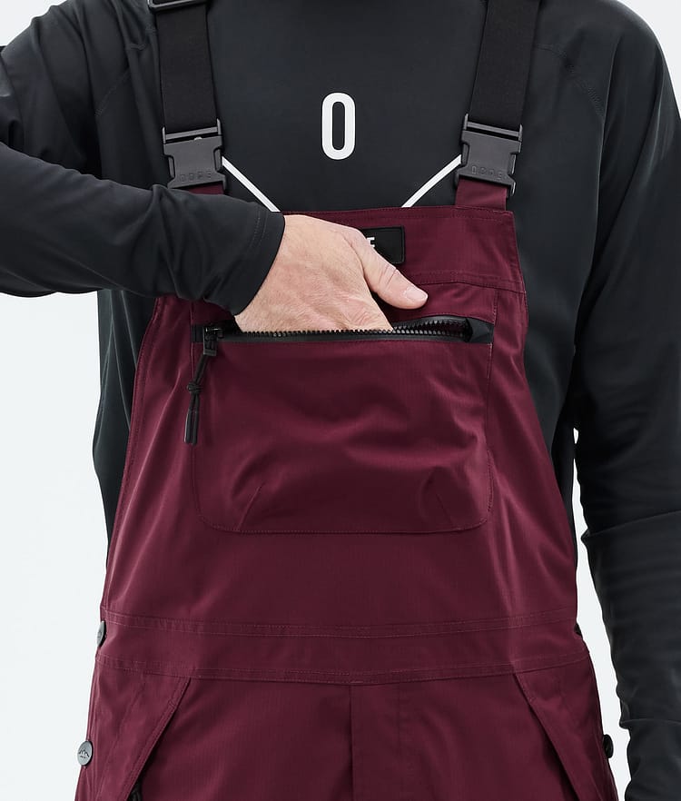 Dope Vertex Lumilautailuhousut Miehet Burgundy, Kuva 6 / 7