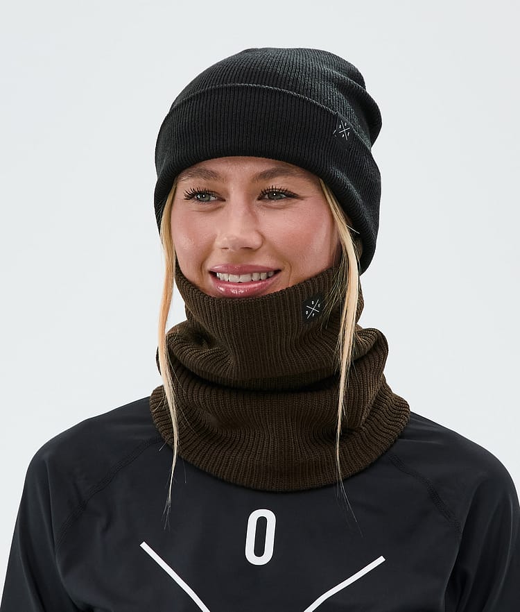 Dope 2X-Up Knitted Tuubihuivi Dark Brown, Kuva 3 / 3