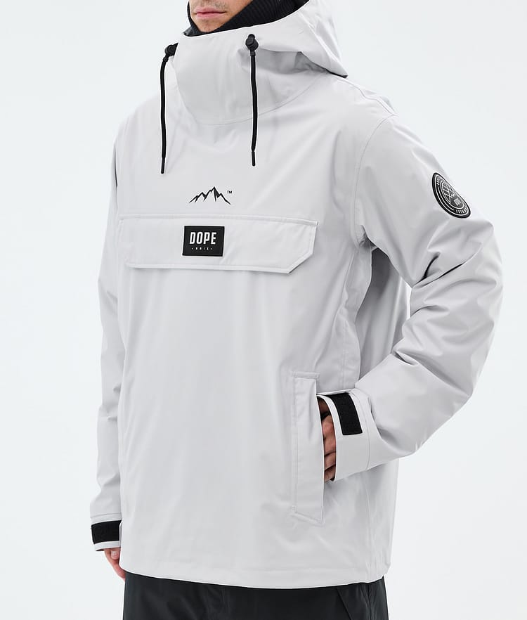 Dope Blizzard Lumilautailutakki Miehet Light Grey, Kuva 7 / 8