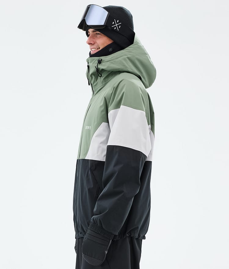 Dope Spartan Laskettelutakki Miehet Sport Moss Green/Light Grey/Black, Kuva 5 / 8