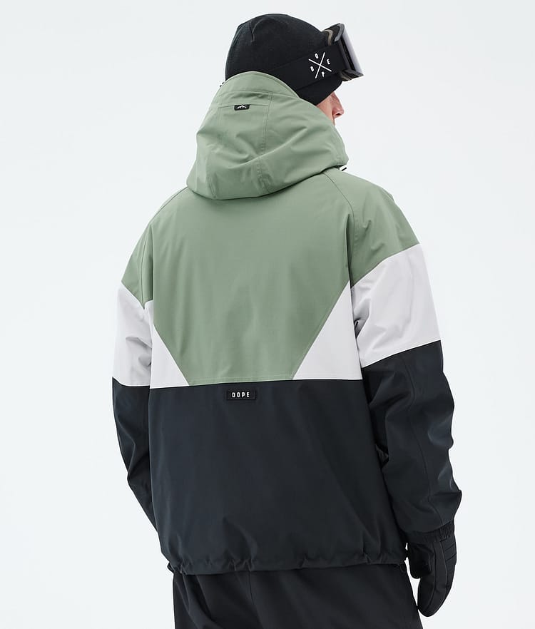 Dope Spartan Lumilautailutakki Miehet Sport Moss Green/Light Grey/Black, Kuva 6 / 8