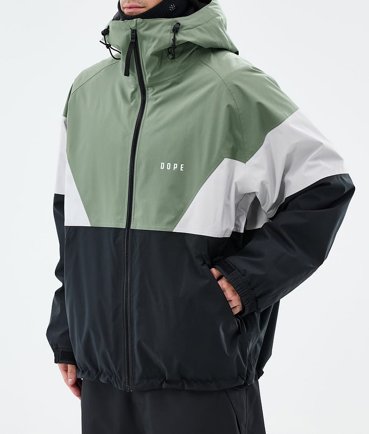Dope Spartan Lumilautailutakki Miehet Sport Moss Green/Light Grey/Black, Kuva 7 / 8