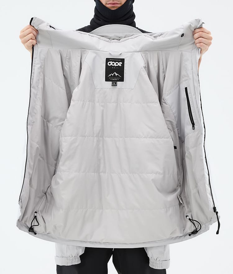 Dope Spartan Laskettelutakki Miehet Spike Light Grey/Black, Kuva 8 / 8