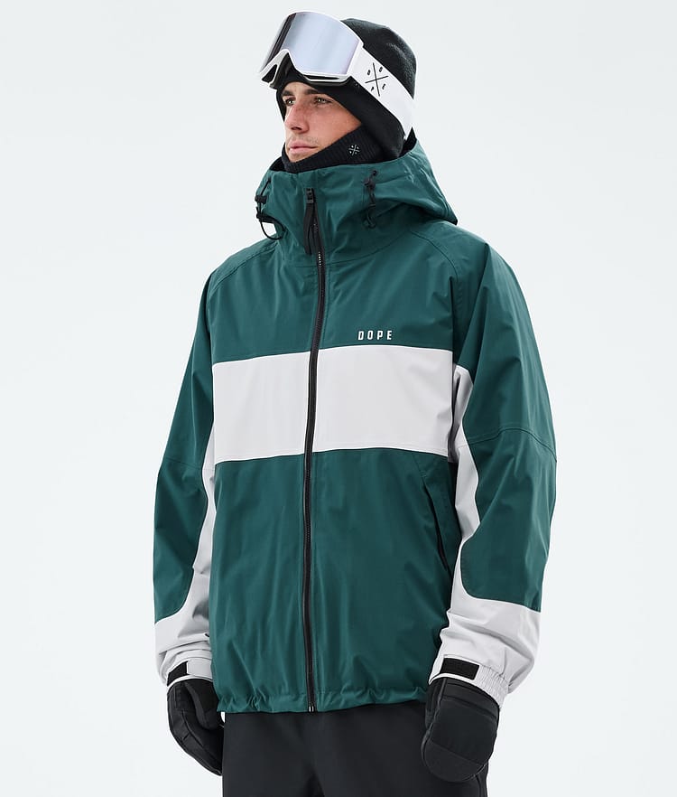 Dope Spartan Laskettelutakki Miehet Stripe Bottle Green/Light Grey, Kuva 1 / 8
