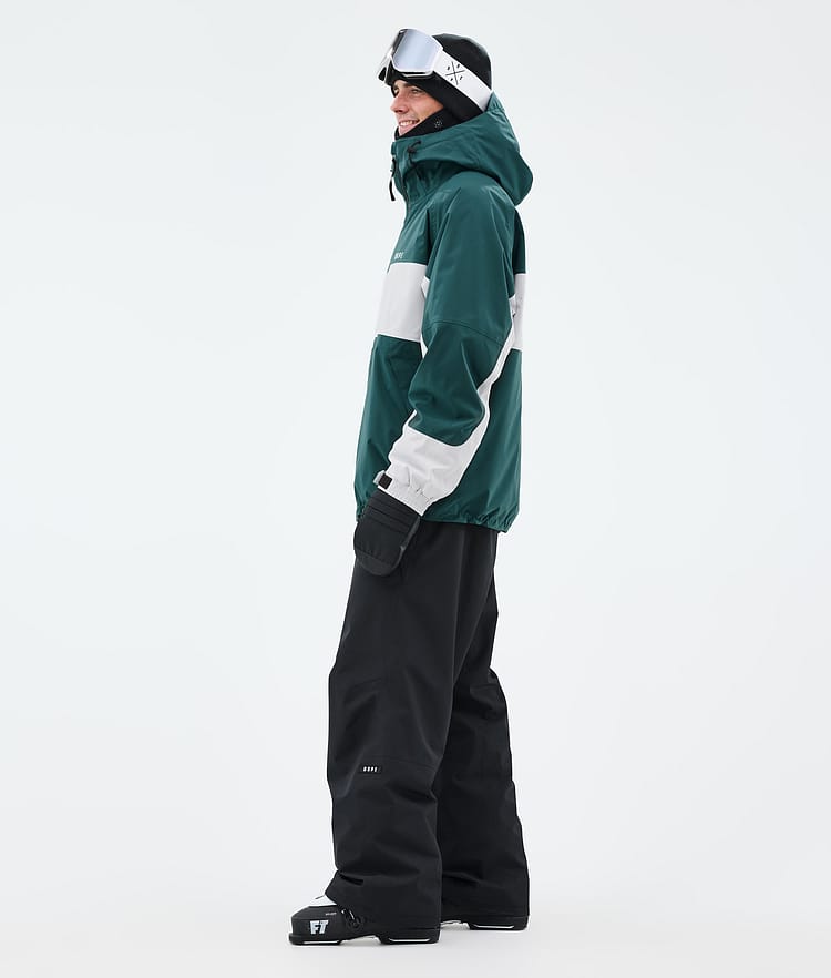 Dope Spartan Laskettelutakki Miehet Stripe Bottle Green/Light Grey, Kuva 3 / 8