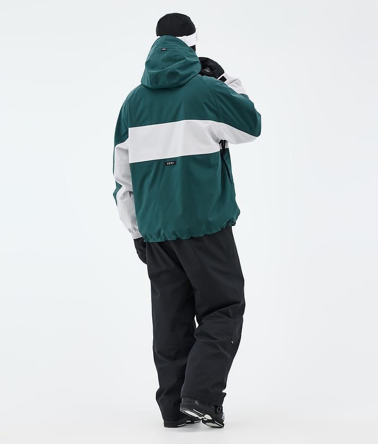 Dope Spartan Laskettelutakki Miehet Stripe Bottle Green/Light Grey, Kuva 4 / 8