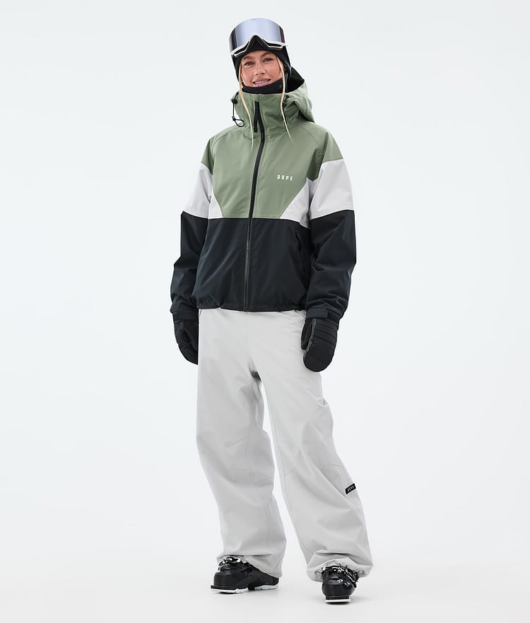 Dope Spartan W Laskettelutakki Naiset Sport Moss Green/Light Grey/Black, Kuva 2 / 8