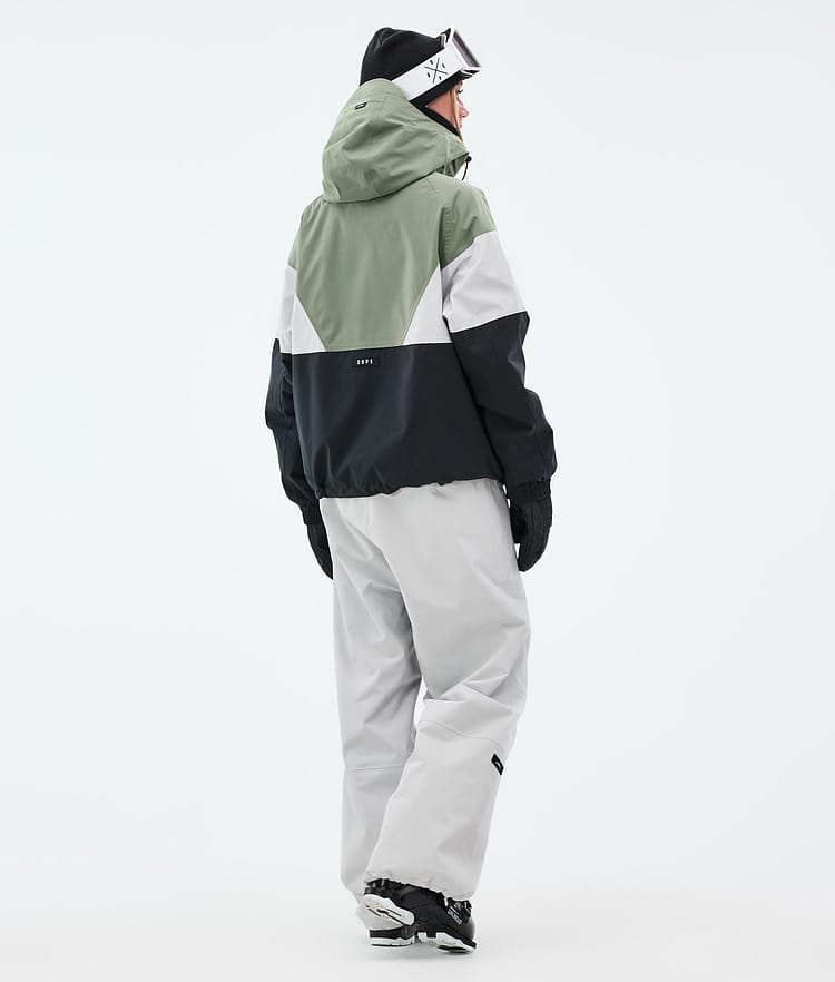 Dope Spartan W Laskettelutakki Naiset Sport Moss Green/Light Grey/Black, Kuva 4 / 8