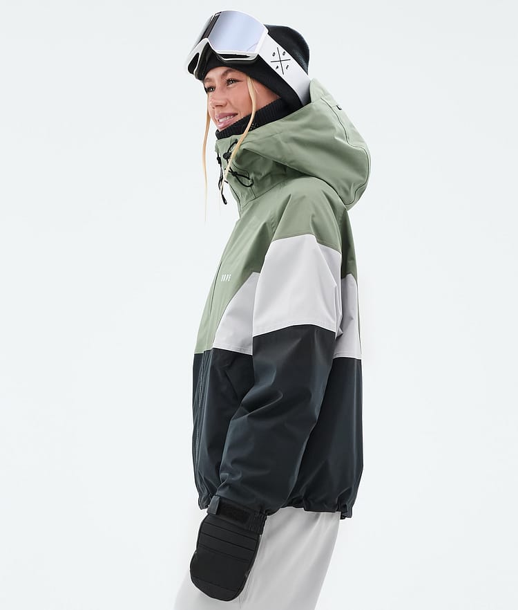 Dope Spartan W Lumilautailutakki Naiset Sport Moss Green/Light Grey/Black, Kuva 5 / 8