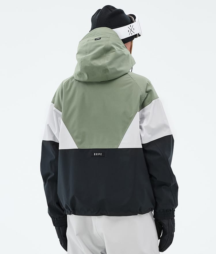 Dope Spartan W Lumilautailutakki Naiset Sport Moss Green/Light Grey/Black, Kuva 6 / 8