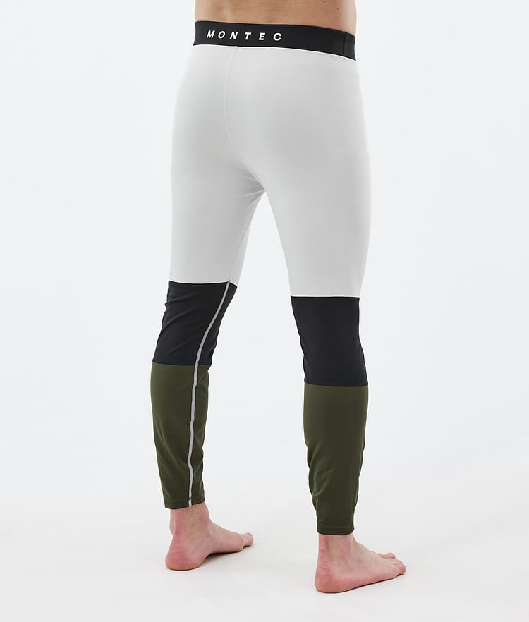 Montec Alpha Kerrastohousut Miehet Light Grey/Black/Olive Green, Kuva 2 / 7