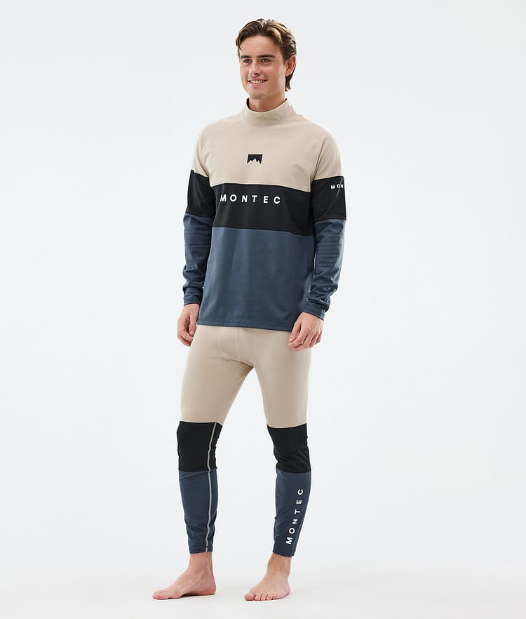 Montec Alpha Kerrastohousut Miehet Sand/Black/Metal Blue, Kuva 3 / 7