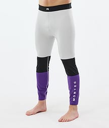 Montec Alpha Kerrastohousut Miehet Light Grey/Black/Vivid Purple