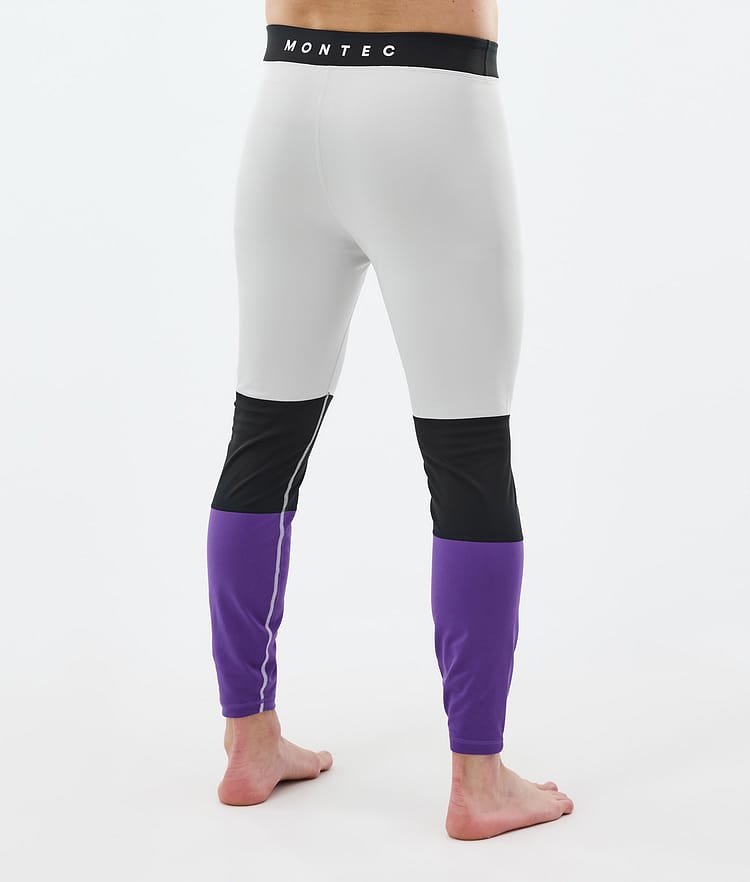 Montec Alpha Kerrastohousut Miehet Light Grey/Black/Vivid Purple, Kuva 2 / 7