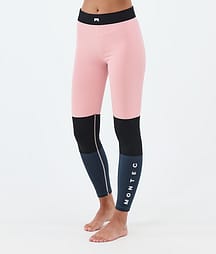 Montec Alpha W Kerrastohousut Naiset Soft Pink/Black/Metal Blue