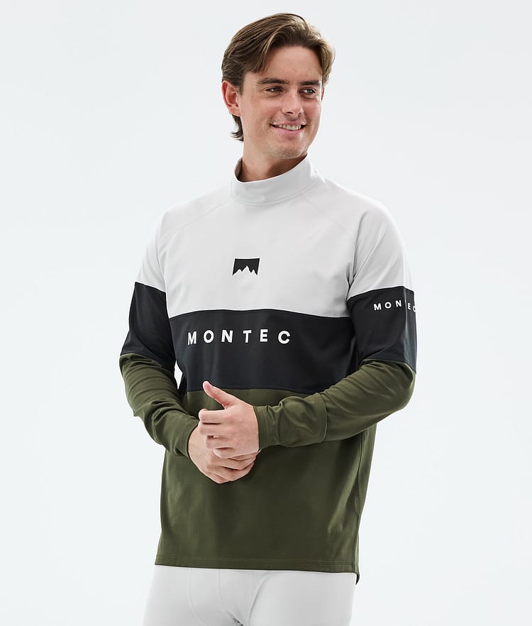 Montec Alpha Kerrastopaita Miehet Light Grey/Black/Olive Green, Kuva 1 / 5