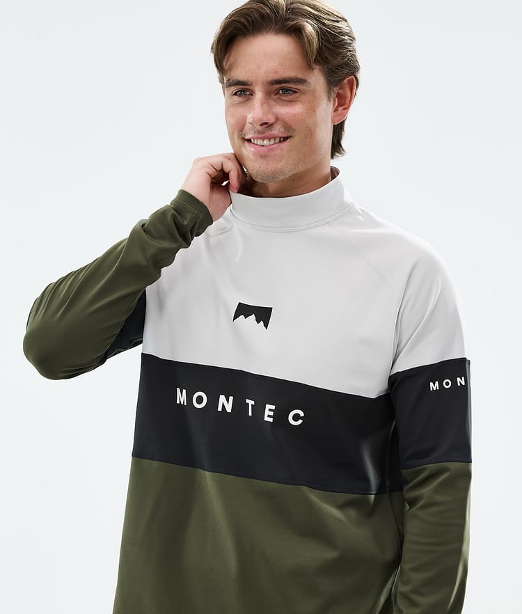 Montec Alpha Kerrastopaita Miehet Light Grey/Black/Olive Green, Kuva 2 / 5