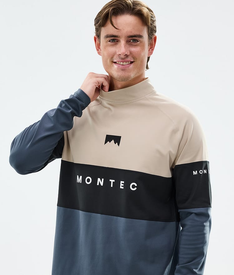 Montec Alpha Kerrastopaita Miehet Sand/Black/Metal Blue, Kuva 2 / 5