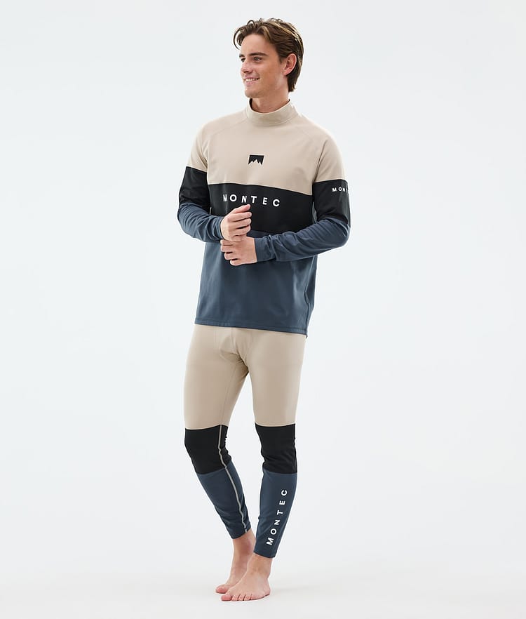 Montec Alpha Kerrastopaita Miehet Sand/Black/Metal Blue, Kuva 3 / 5