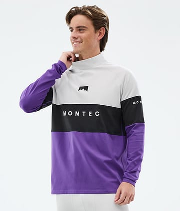 Montec Alpha Kerrastopaita Miehet Light Grey/Black/Vivid Purple