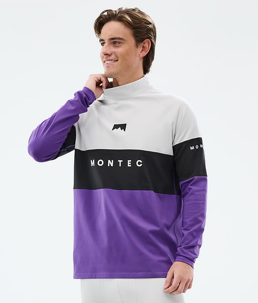 Montec Alpha Kerrastopaita Miehet Light Grey/Black/Vivid Purple
