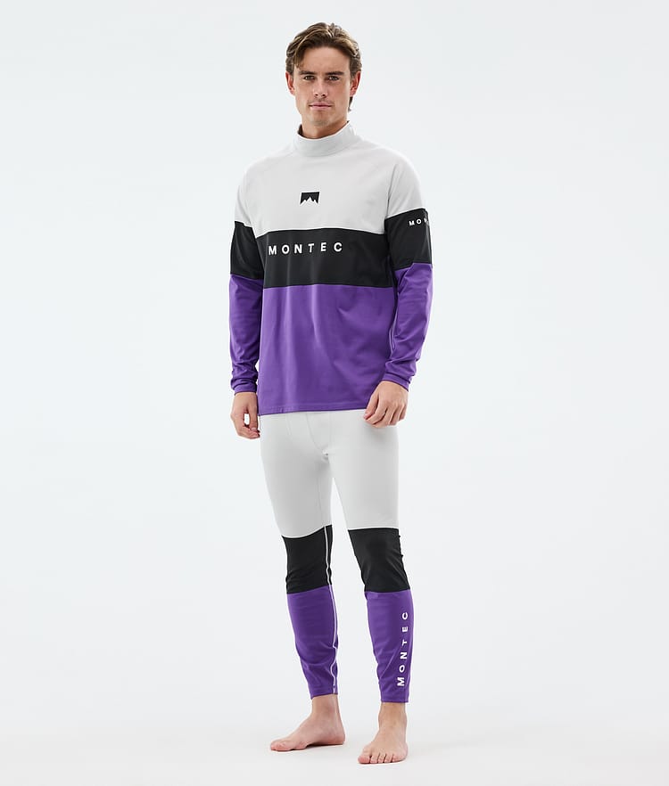 Montec Alpha Kerrastopaita Miehet Light Grey/Black/Vivid Purple, Kuva 3 / 5
