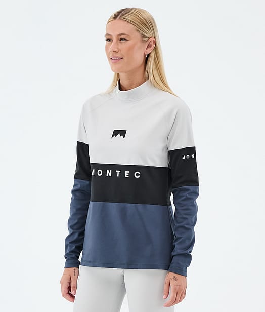 Montec Alpha W Kerrastopaita Naiset Light Grey/Black/Metal Blue